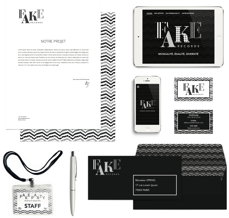 Papeterie FAKE RECORDS