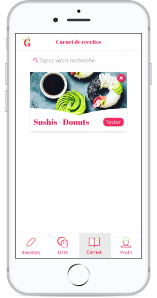 Carnet de recettes - Première partie